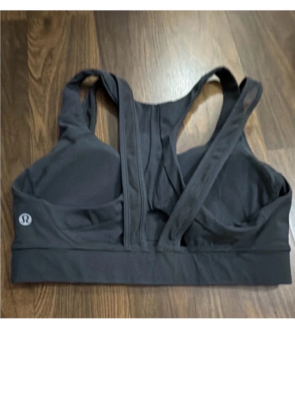 Lululemon Women's Black Solid Pullover Sports Bra Logo Wireless Size S 9